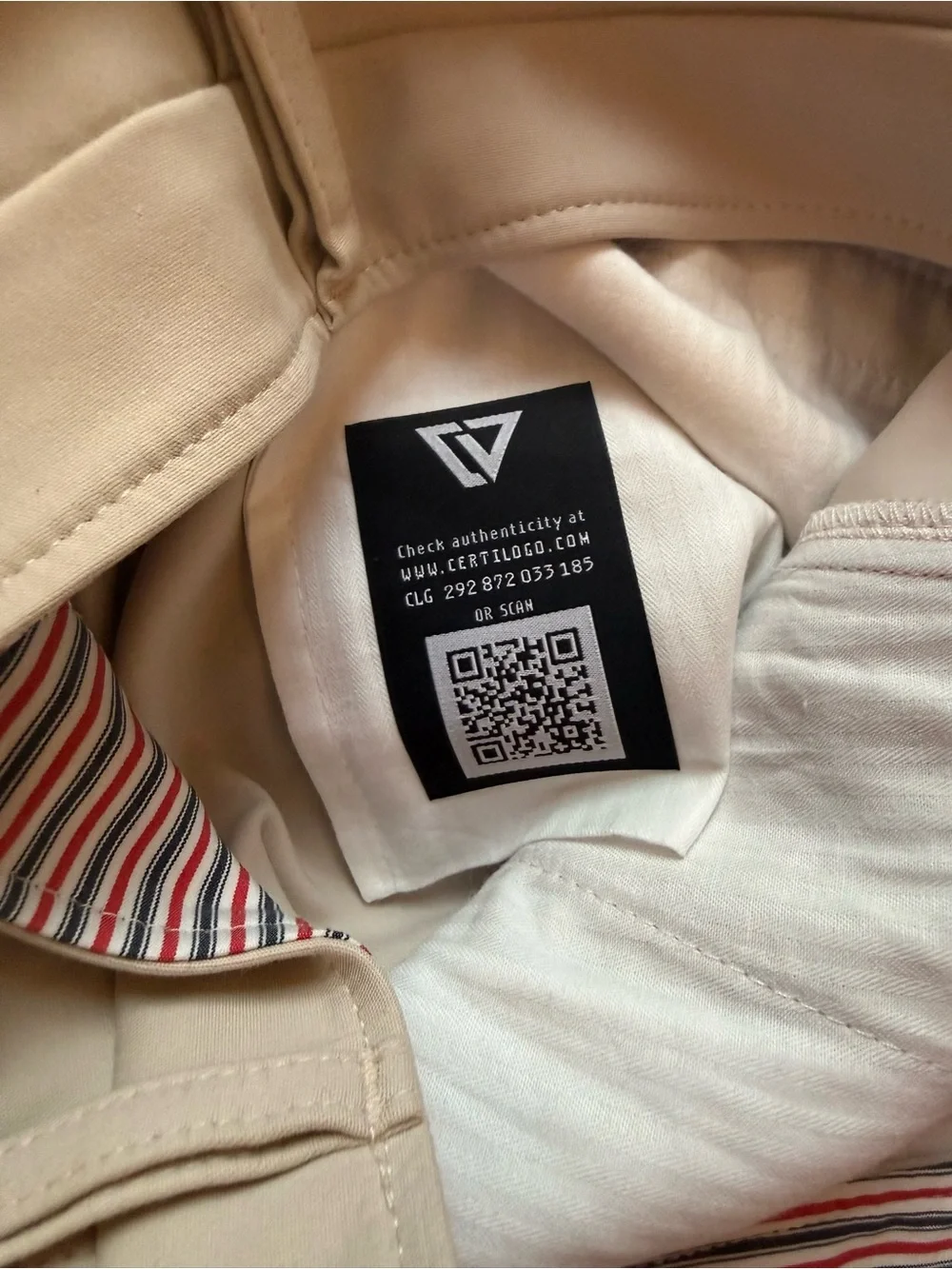 Charles Vane London England Men's Designer Shorts Champagne Beige Size 76 NWT